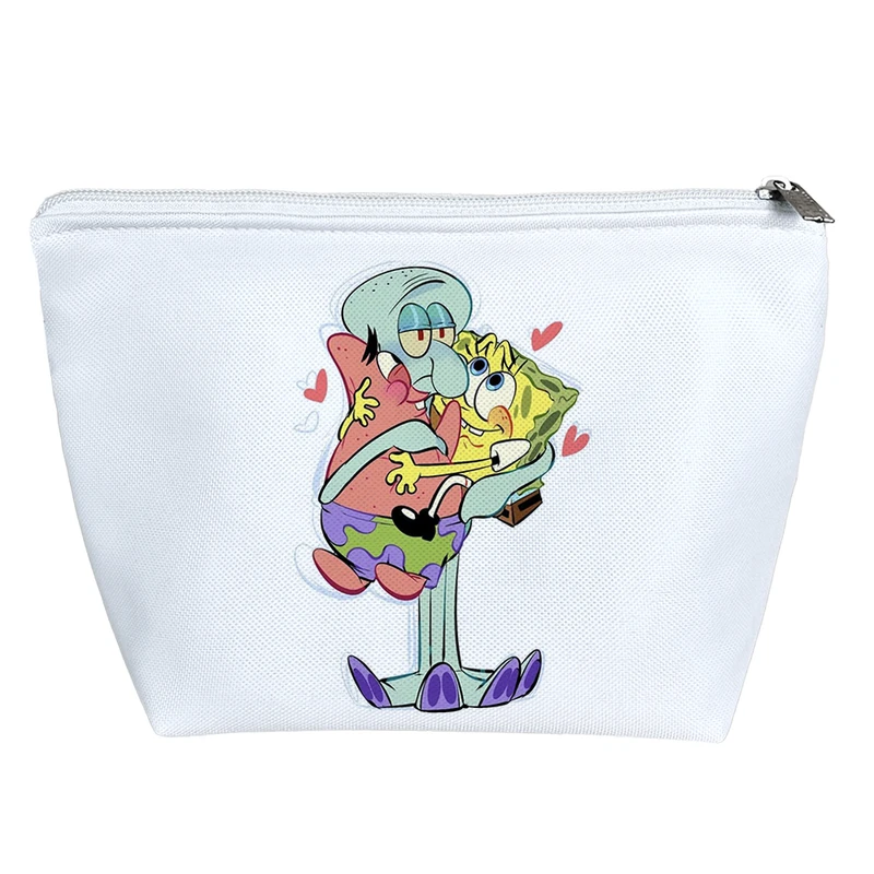 کیف لوازم آرایش دخترانه خندالو مدل باب اسفنجی وپاتریک و اختاپوس کد 2254