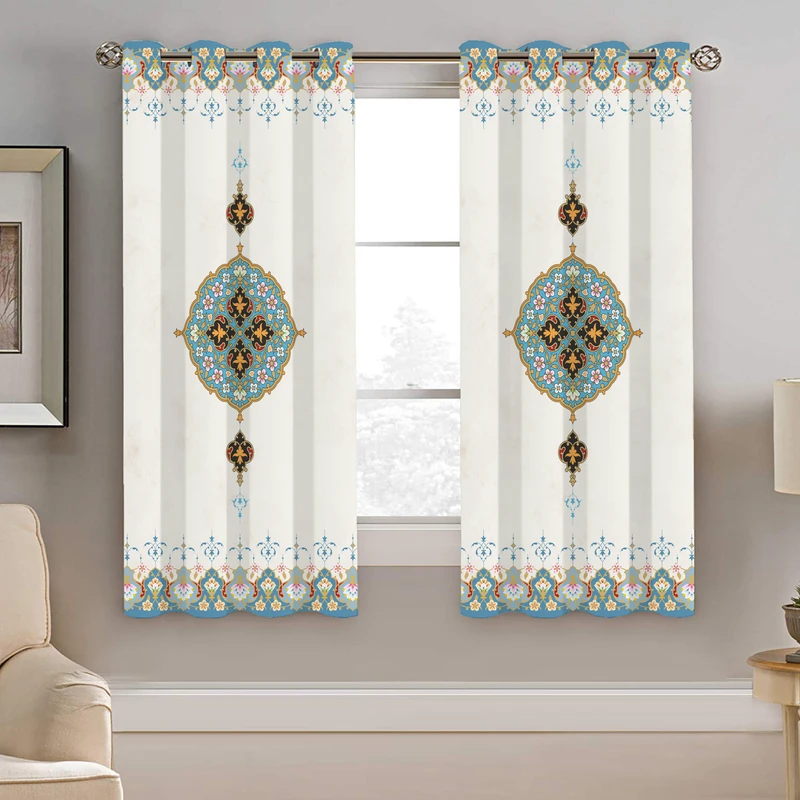 پرده نیروانا طرح سنتی مدل هازان کد 8453 سایز 140×200 سانتی متر