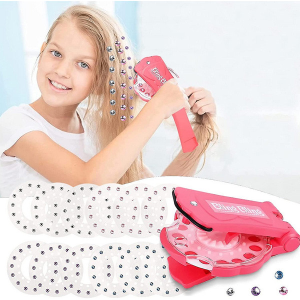 ست اسباب بازی لوازم آرایشی مدل دکمه زن مو طرح نگین زن کد 2-861