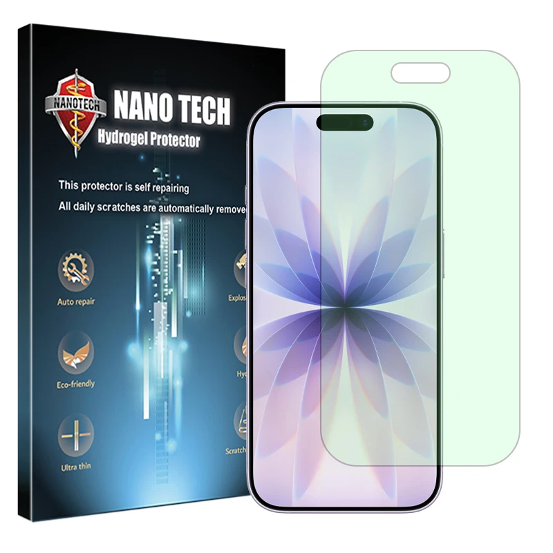 محافظ صفحه نمایش گرین لایت نانو تک مدل Eye Care مناسب برای گوشی موبایل اپل iPhone 17