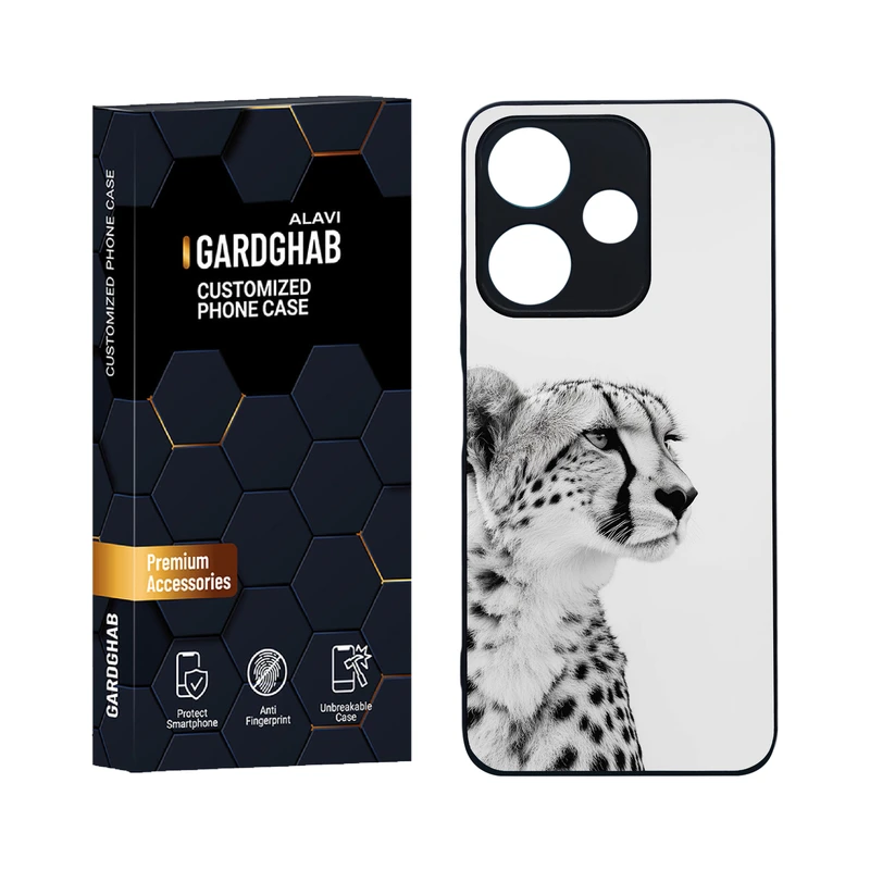 کاور گارد قاب علوی مدل دورژله ای حیوانات مناسب برای گوشی موبایل شیائومی Redmi 13 4G / 5G