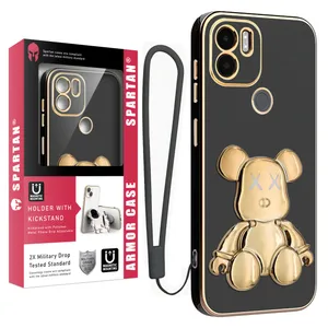 Spartan Teddy Bear Cover For Xiaomi A2 Plus / A1 Plus With Strap