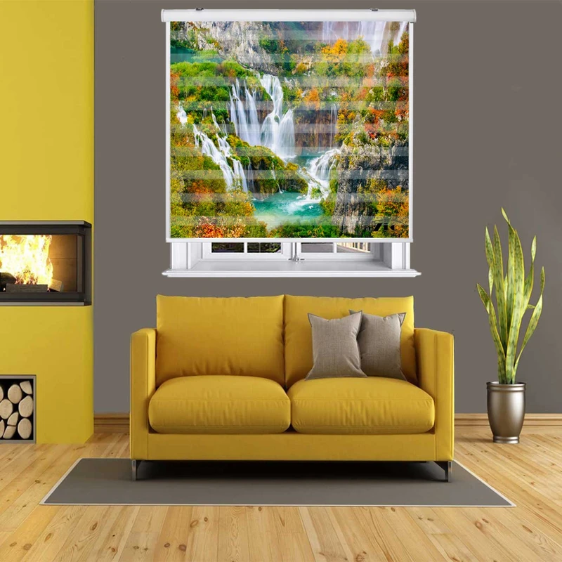 پرده زبرا زیو کد L5066 سایز 150X150 سانتی متر