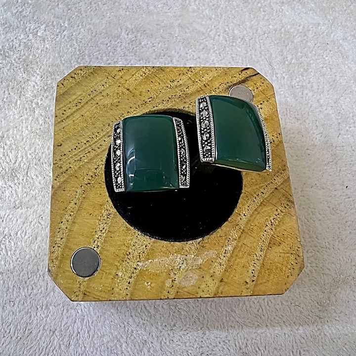 دکمه سردست نقره  مردانه کد glsr-2475