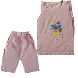 ست تاپ و شلوارک دخترانه مدل FRST-SRT