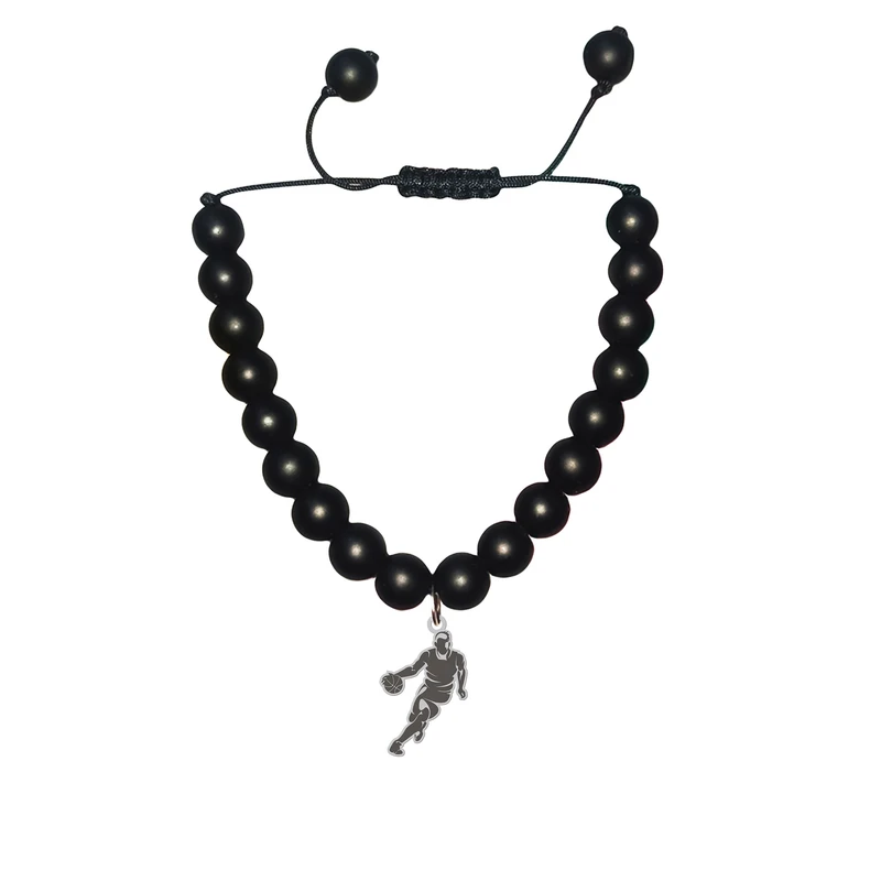 دستبند مهره ای هایکا مدل ورزشی بسکتبالیست کد bd.jh 3