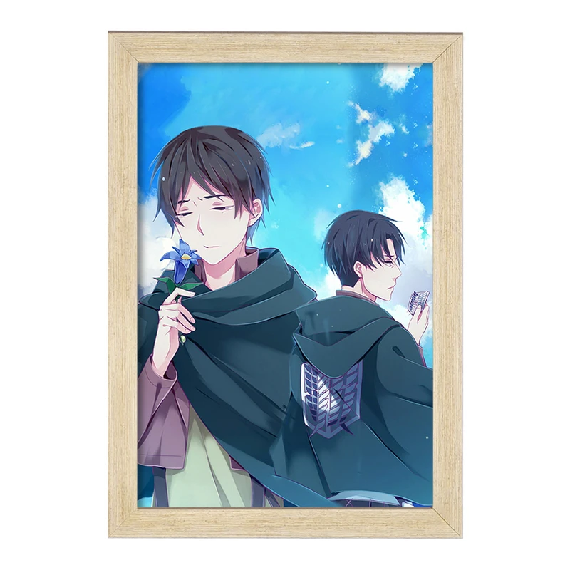 تابلو خندالو مدل لیوای و ارن انیمه اتک آن تایتان Attack on Titan  کد 11032