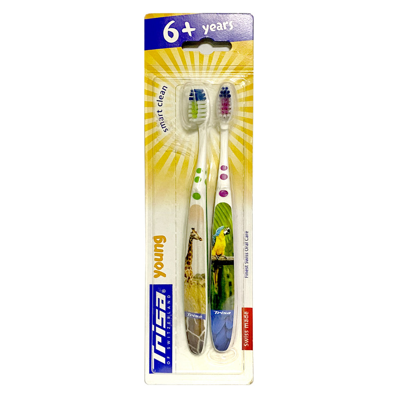 مسواک کودک تریزا مدل Smart Clean برس نرم بسته 2 عددی