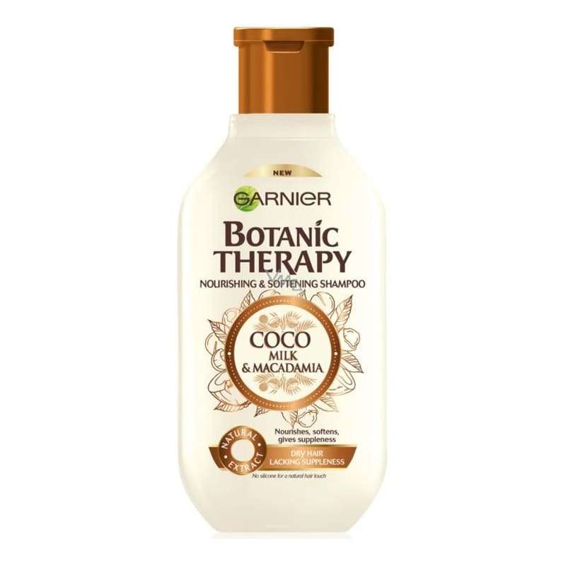 شامپو و نرم کننده مو گارنیه مدل Coco Milk and Macadamia  حجم 400 میلی لیتر