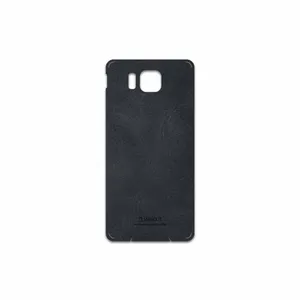 MAHOOT Graphite Buffalo Leather Cover Sticker for Samsung Galaxy Alpha