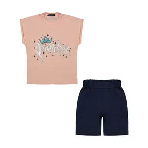 ست تی شرت و شلوارک دخترانه تودوک مدل 2151544-22