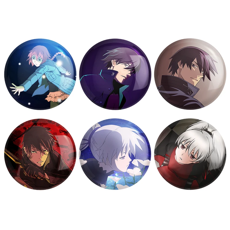 مگنت خندالو طرح انیمه تاریکتر از سیاهی Darker Than Black کد 1455B مجموعه 6 عددی