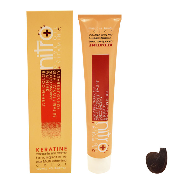 رنگ مو نیترو سری Keratine شماره L.5 حجم 100 میلی لیتر رنگ بلوند شکلاتی طبیعی