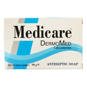 صابون شستشو صورت و بدن مدیکر مدل 002 مناسب برای انواع پوست وزن 90 گرم