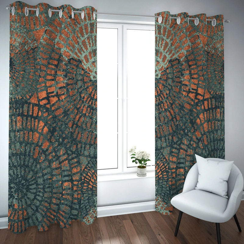 پرده مدل چاپی هازان سایز 300×150 سانتی متر 