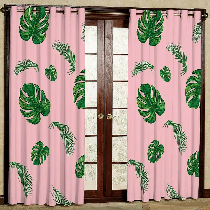 پرده مدل برگ انجیری مخمل پانچی کد 4028 سایز 200x140 سانتی متر