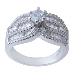    انگشتر نقره زنانه بازرگانی میلادی کد AWR_580