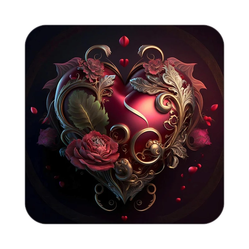 زیر لیوانی کاکتی مدل عاشقانه کد mp10383