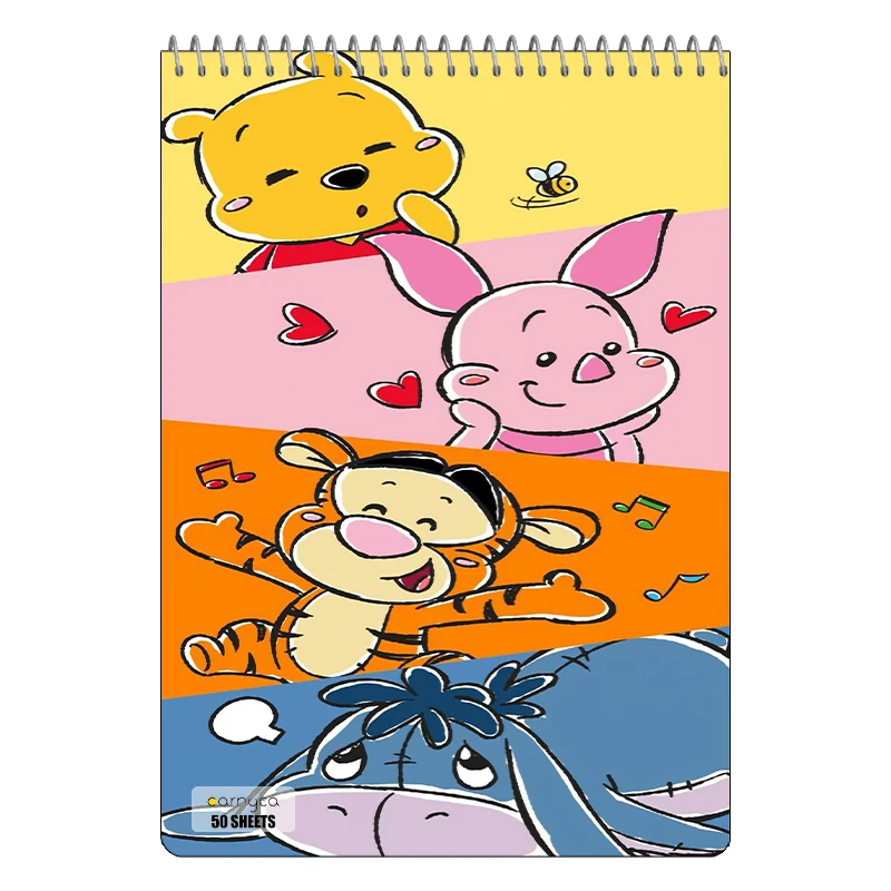 دفتر نقاشی 50 برگ سیمی کارنیکا طرح وینی خرسه Winnie the Pooh کد 51339