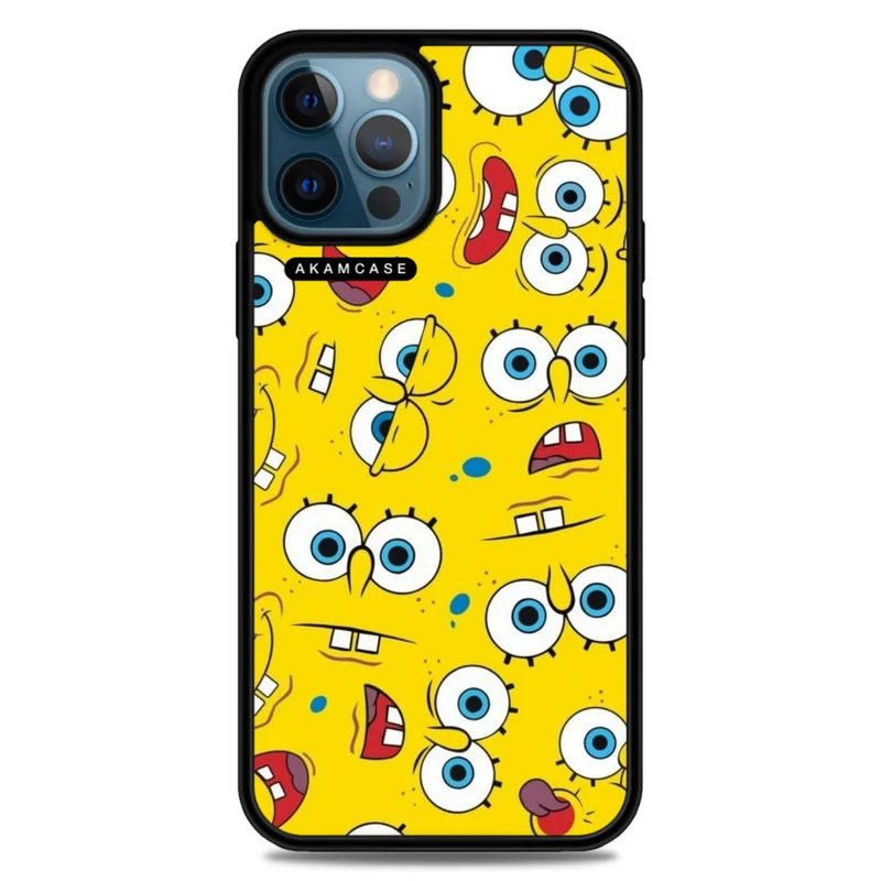 کاور آکام مدل AMC-WA12PROMAX-SPONGE BOB5 مناسب برای گوشی موبایل اپل iPhone 12 Pro Max