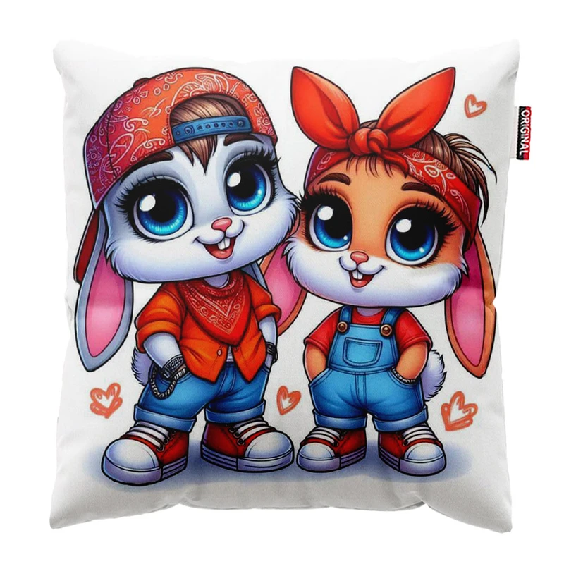 کوسن پاد آفرین مدل خرگوش کد 1499 سایز 30*30 سانتی متر