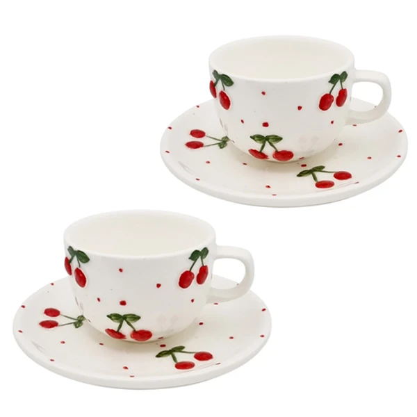 سرویس قهوه خوری 4 پارچه دو نفره مدل زرین کد 2435P4xalb