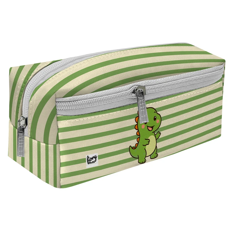 جامدادی مستر راد مدل سه زیپ طرح داینو وکتور کد 2788 fiory 