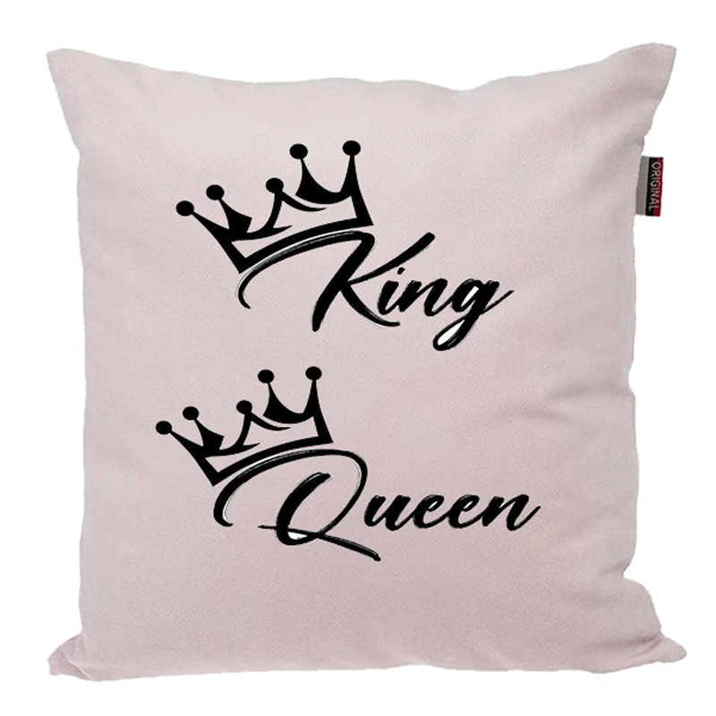 کوسن ناریکو مدل فانتزی طرح اسم پادشاه و ملکه کد 04522