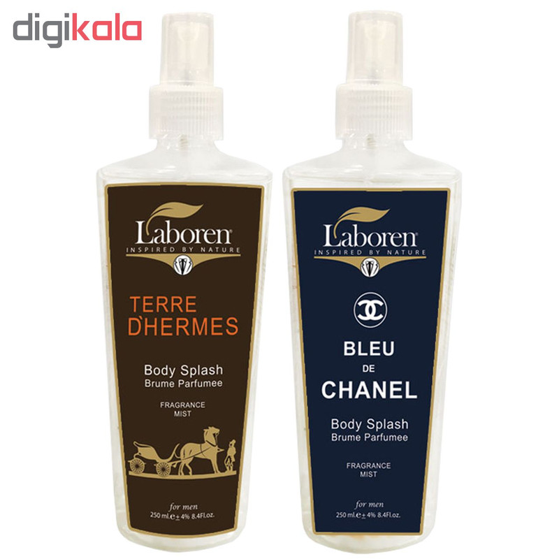 بادی اسپلش لابورن مدل Blue Chanel & Terre DHermes مجموعه 2 عددی بادی اسپلش لابورن مدل Blue Chanel & Terre D'Hermes مجموعه 2 عددی