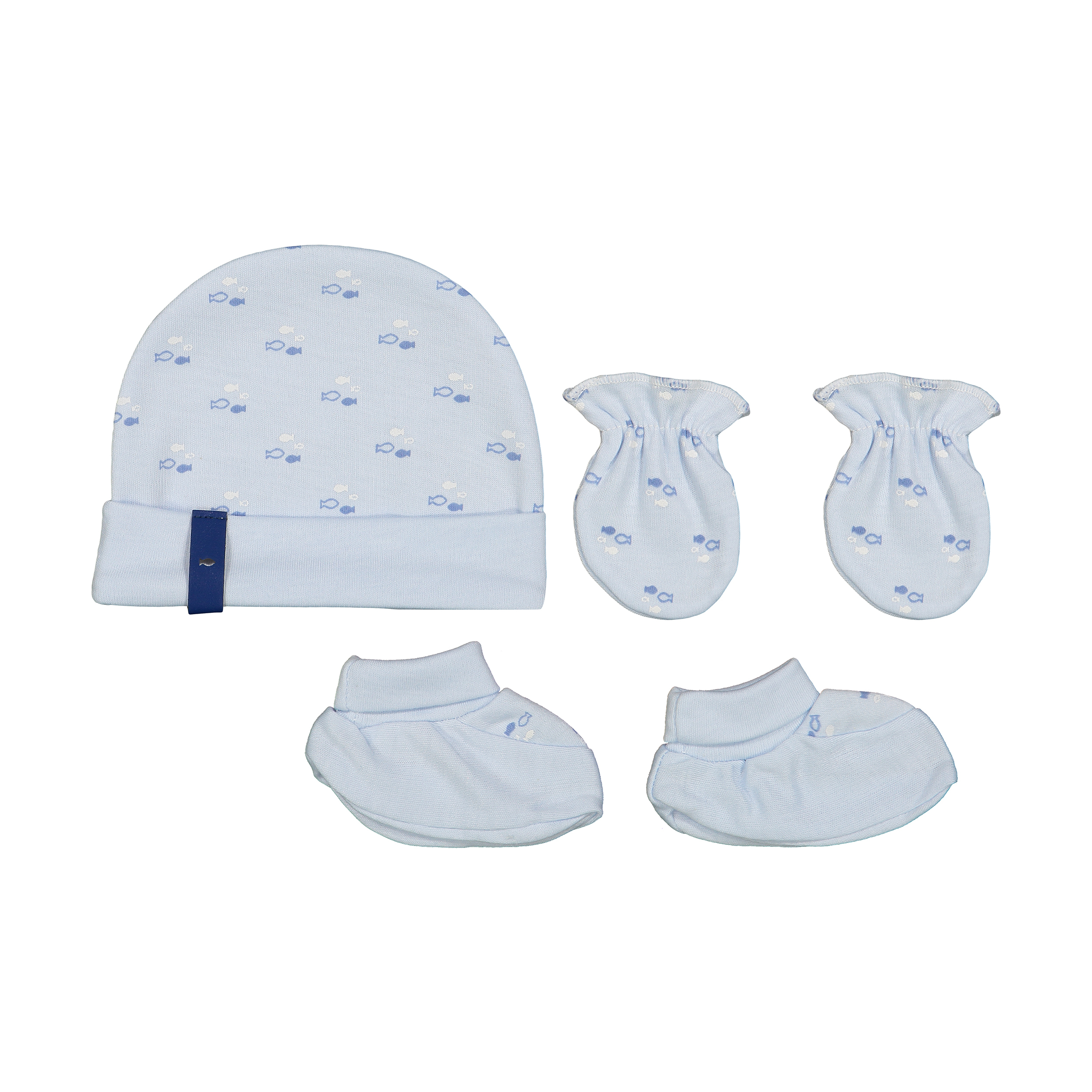 ست 3 تکه لباس نوزادی پاپو مدل fish03