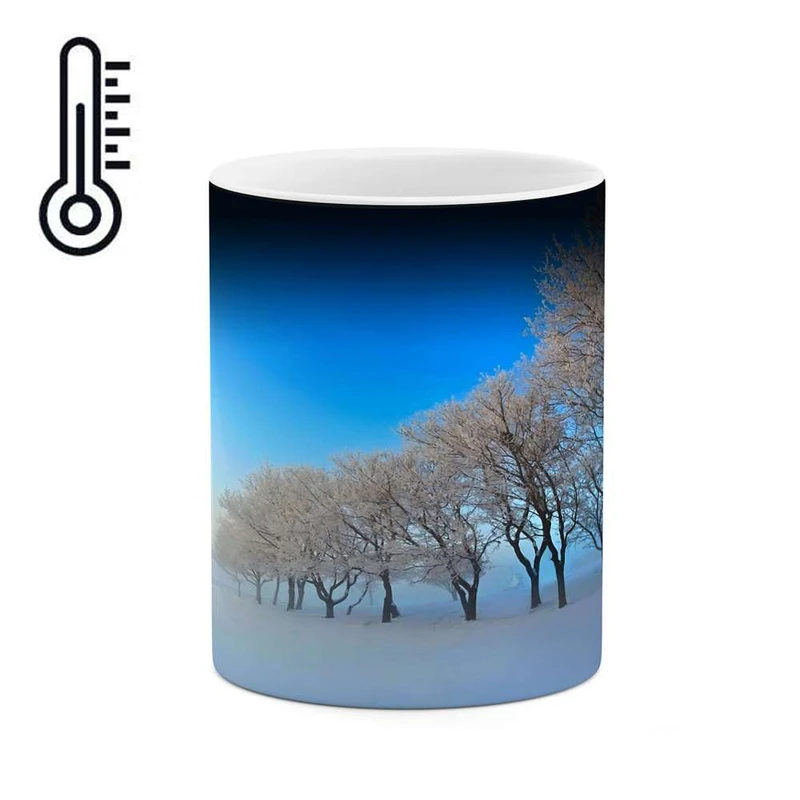 ماگ حرارتی کاکتی مدل منظره برفی کد mgh15123