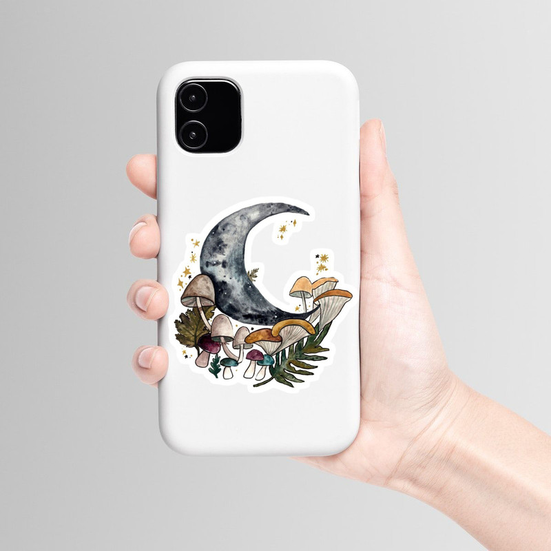 استیکر لپ تاپ و موبایل بووم طرح ماه کد mm46