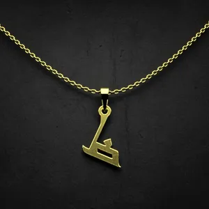 گردنبند طلا 18 عیار زنانه مدوپد مدل حرف ظ کد I2-1-1640