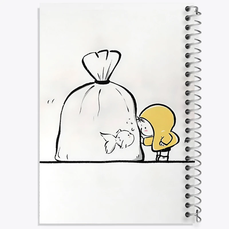 دفتر نقاشی 50 برگ خندالو طرح کودکانه کیوت کد N3262