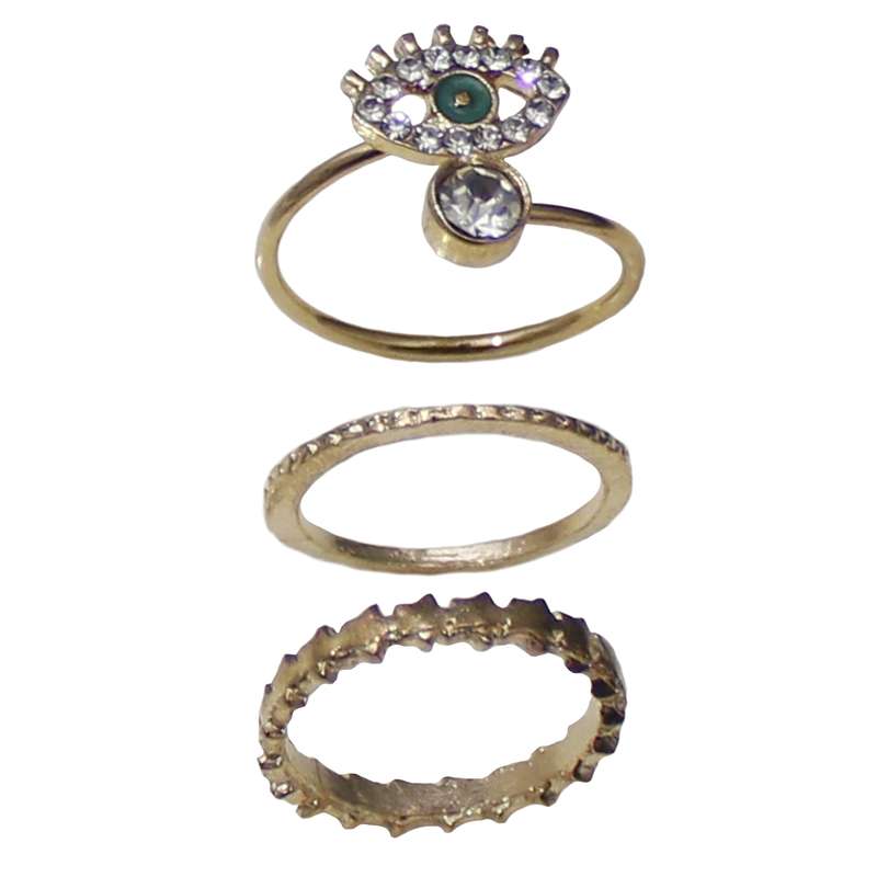 بند انگشتی زنانه کد RKH_1289 مجموعه 3 عددی