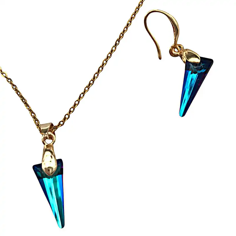 نیم ست زنانه مدل مثلث شیشه‌ای کد 78077