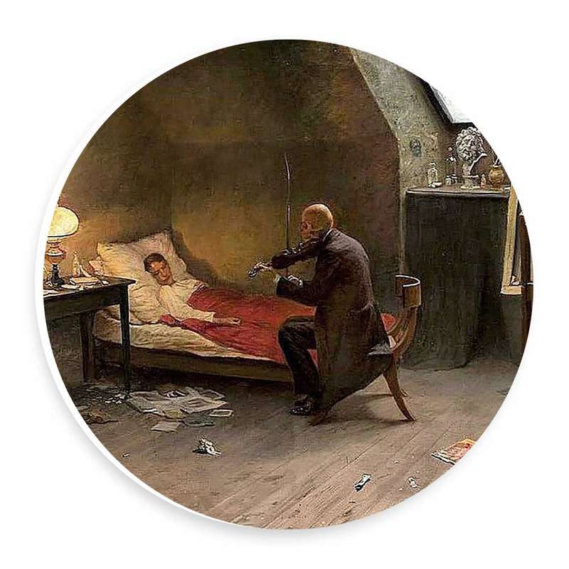  دیوارکوب طرح ویالن مرگ مدل wtb596