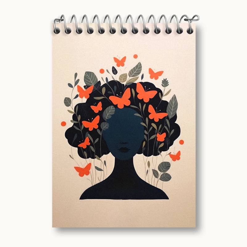 دفتر یادداشت 50 برگ خندالو طرح دخترانه کد N2389