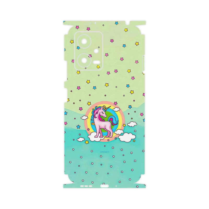 برچسب پوششی ماهوت مدل Rainbow unicorn adventure-FullSkin مناسب برای گوشی موبایل شیائومی Poco X5