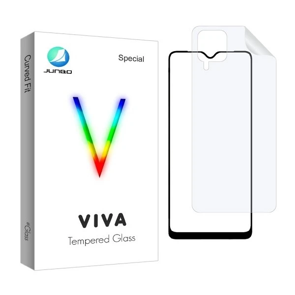 محافظ صفحه نمایش جانبو مدل 2FN مناسب برای گوشی موبایل سامسونگ Galaxy A12 Nacho به همراه محافظ پشت گوشی