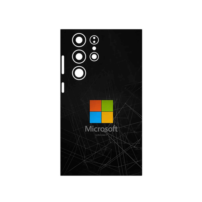 برچسب پوششی ماهوت مدل Microsoft Logo مناسب برای گوشی موبایل سامسونگ Galaxy S23 Ultra