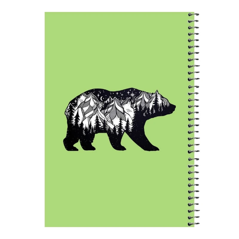 دفتر مشق 80 برگ اس جی مدل خرس کد۱   