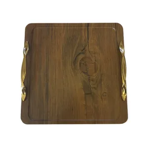 سینی مدل مربع طرح دسته دار کد s110