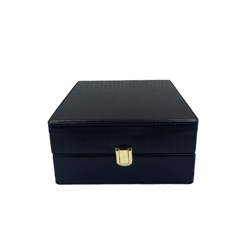 جعبه ساعت مدل دو خانه چرمی قفل دار TW-2676C