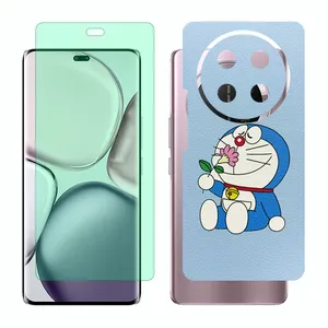 Glass Together model green light screen protector suitable for Honor X9c mobile phone with back cover sticker