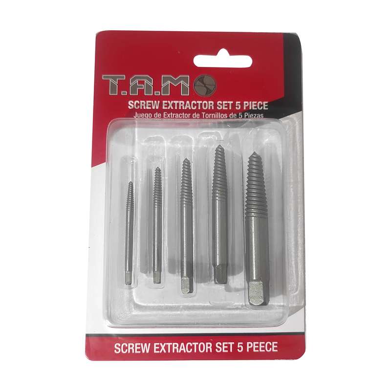 مته قلاویز چپ گرد تی ای ام مدل t-5 مجموعه 5 عددی