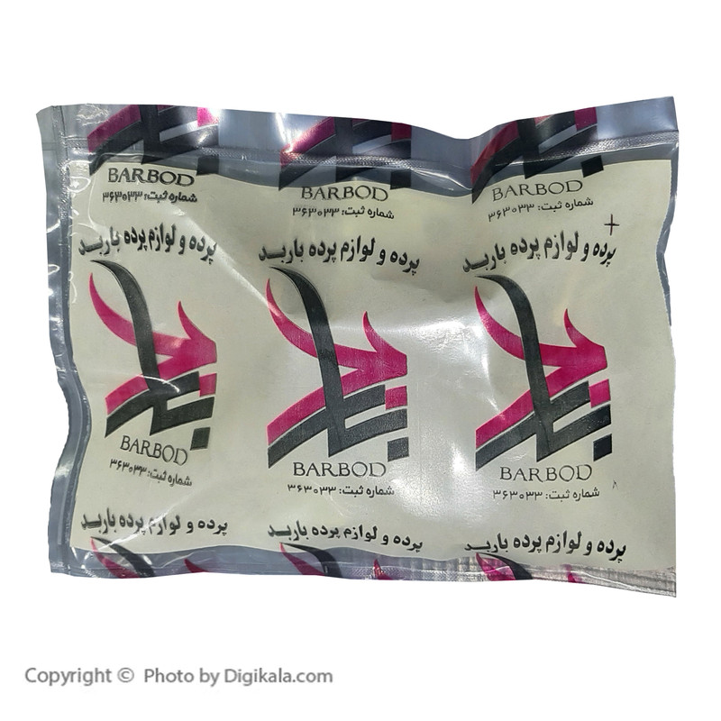 بست پرده باربد مدل ساده بسته 10 عددی
