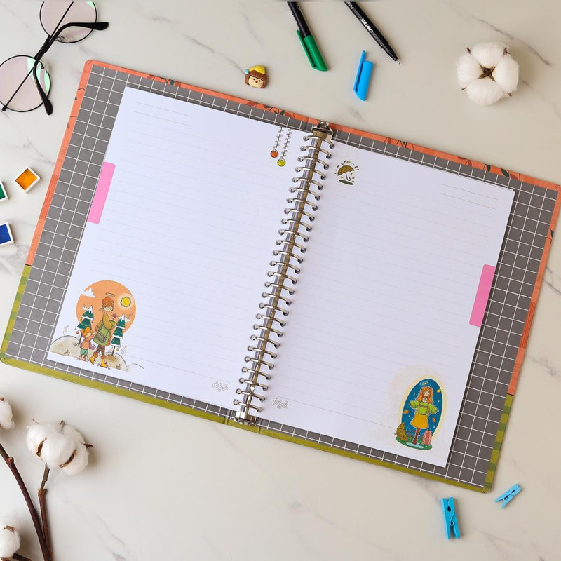 دفتر کلاسوری 80 برگ دایان طرح آلیس کد 01