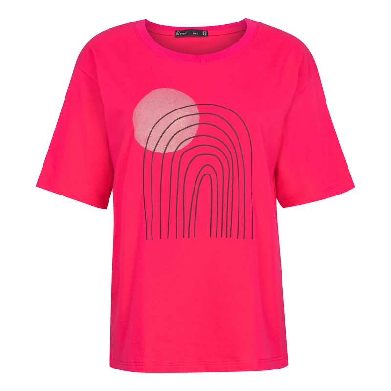 تی شرت آستین کوتاه زنانه باینت مدل 2261791