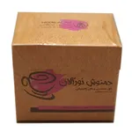 دمنوش گل محمدی و گل گاوزبان نورآلان بسته 12 عددی
